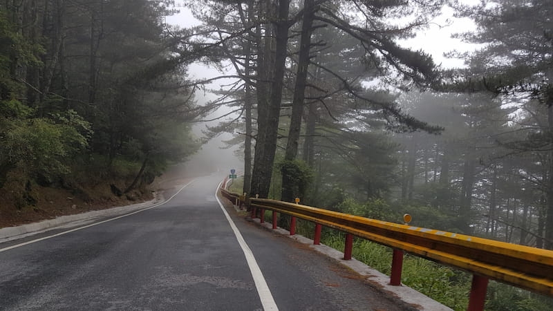 山路濃霧