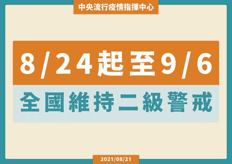 維持二級警戒