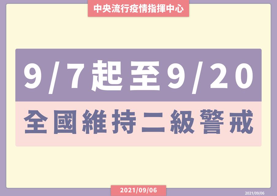 維持二級警戒