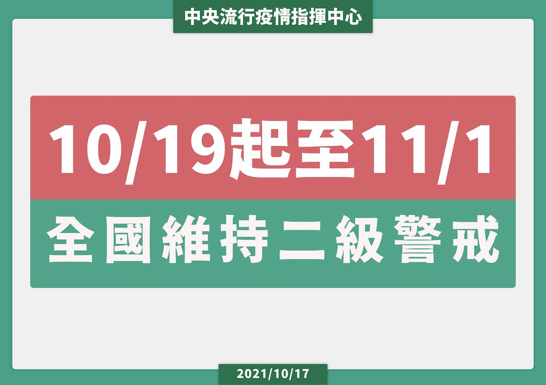 維持二級警戒