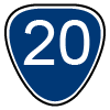 南橫公路台20線路標
